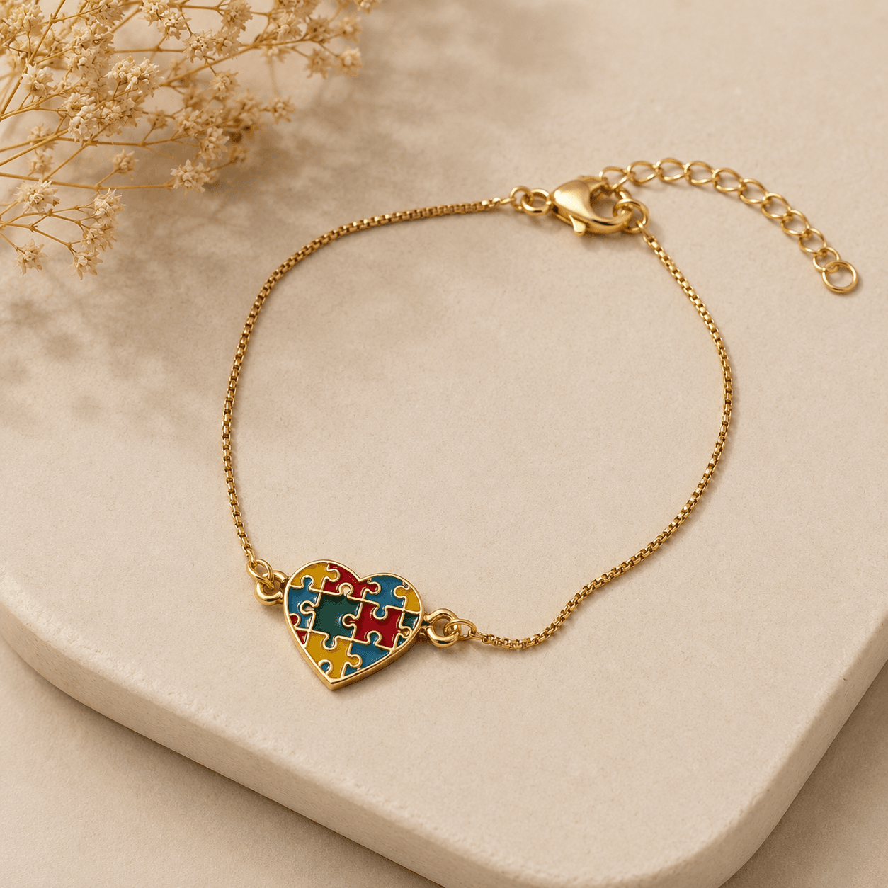 Pulseiras • Coração Colorê