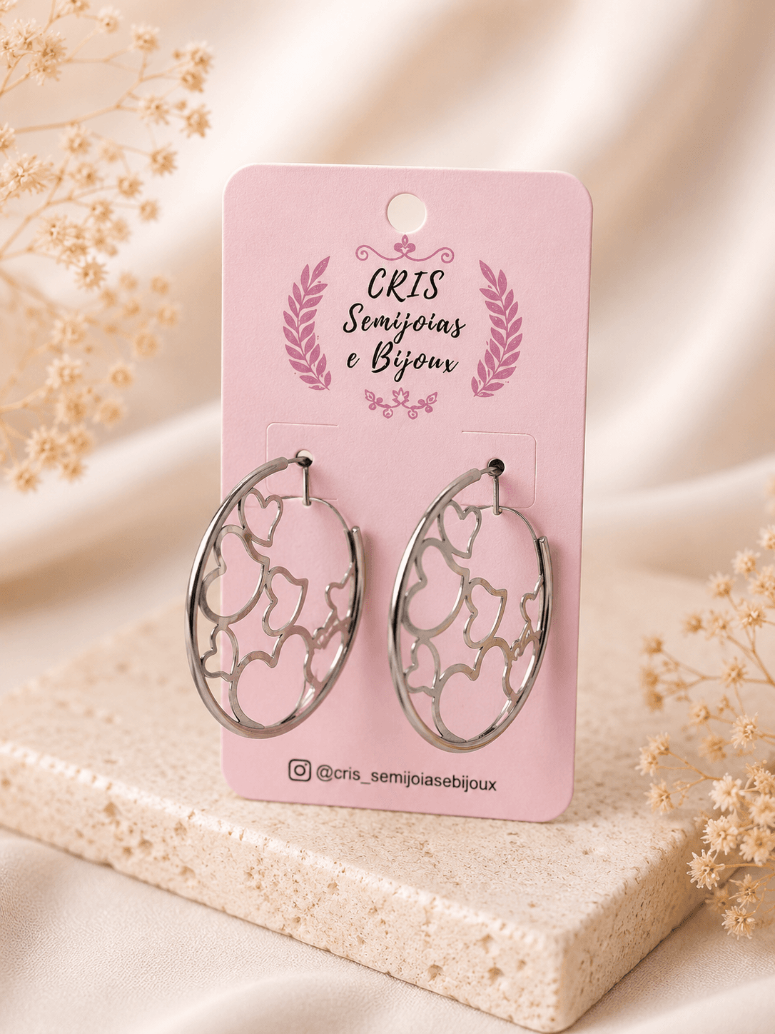 Brincos • Argola Lovely Silver 1
